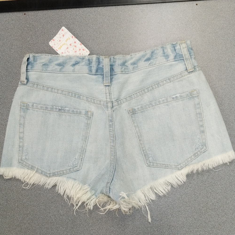 FREE PEOPLE Ripped Daisy Chain Shorts - Picture 5 of 6